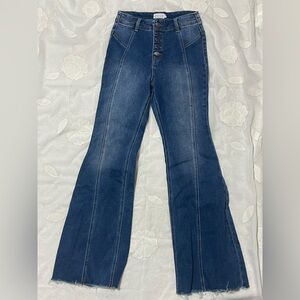 Cello Dark Blue Flare Jeans